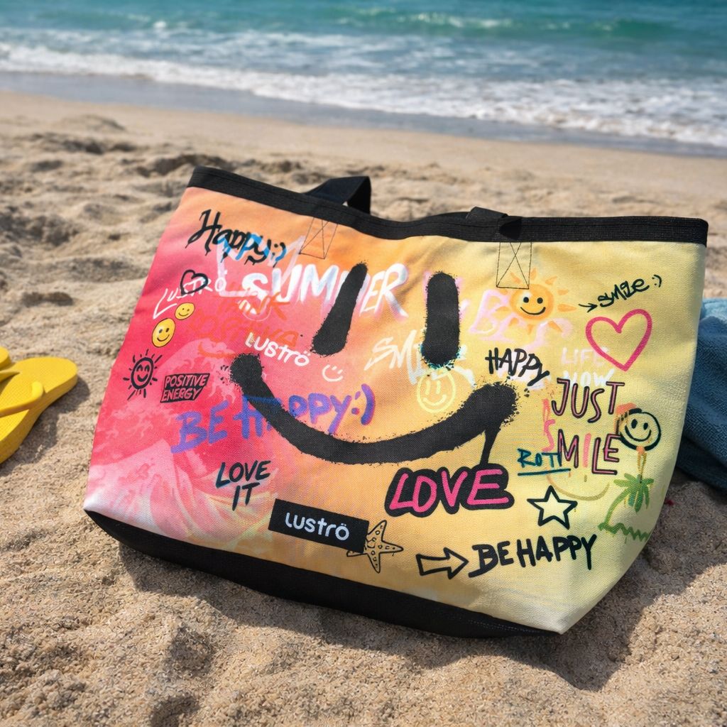 Strandtasche aus 15 recycelten Plastikflaschen